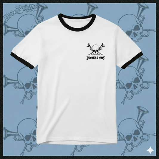 B3W Pocket Skull Shirt - White (Pre-Order)